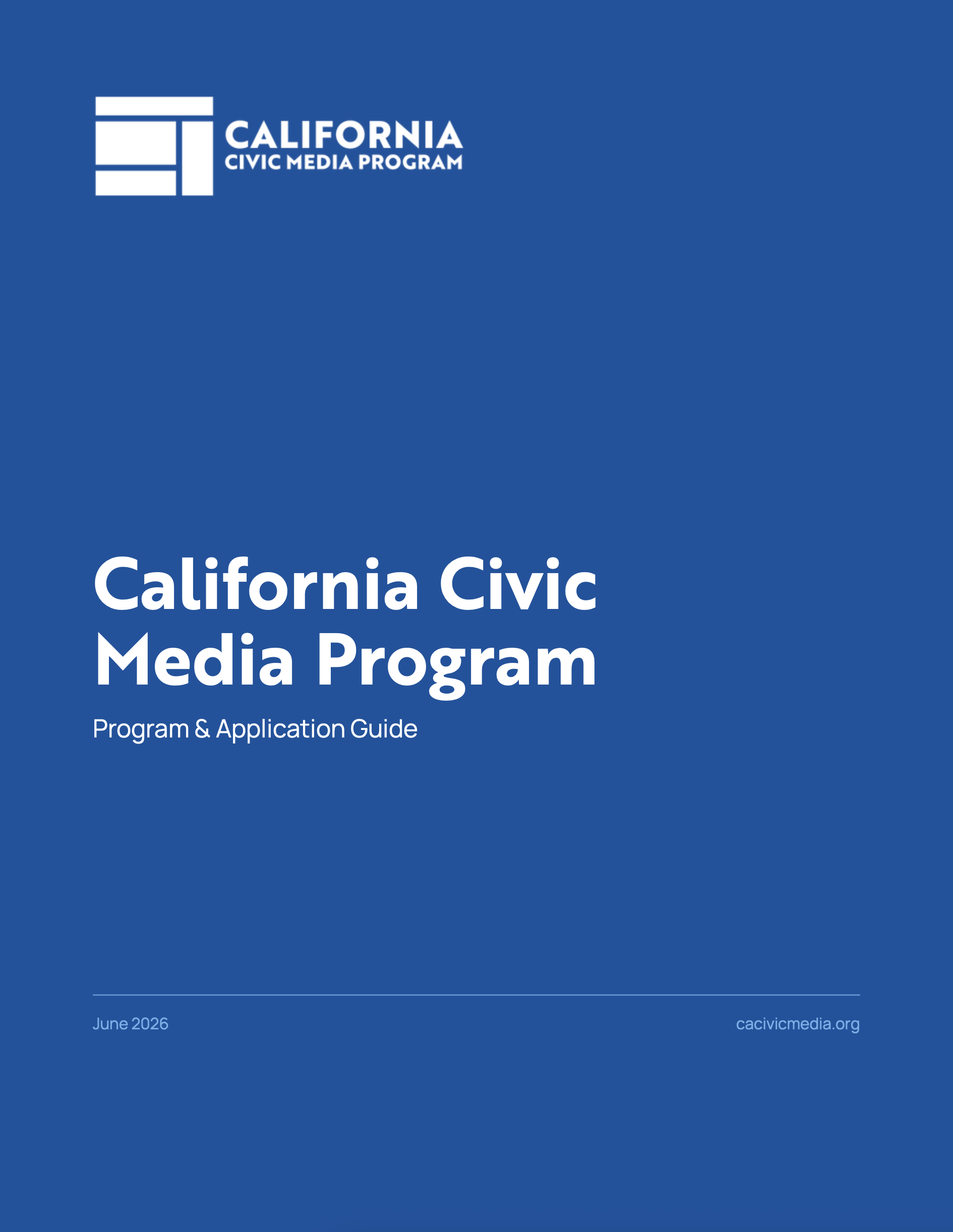 Program & Application Guide
